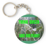 Think Green keychains