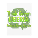 Think Green Liberia postcards