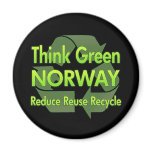 Think Green Norway magnets