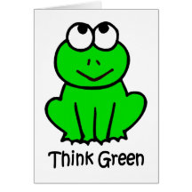 Think Green notecard