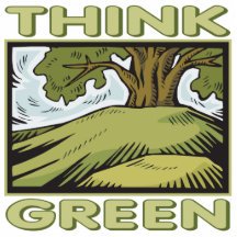 Think Green Oak Tree Photo Sculptures