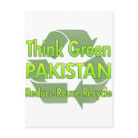 Think Green Pakistan postcards