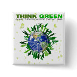 Think Green: Peaceful Planet buttons