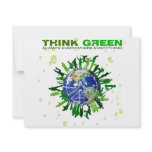 Think Green: Peaceful Planet invitations