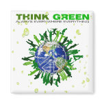 Think Green: Peaceful Planet magnets