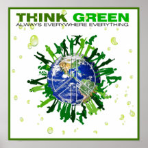Think Green: Peaceful Planet Posters