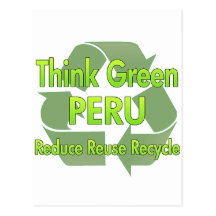 Think Green Peru Postcards