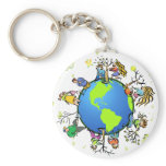 Think Green - Plant a Tree keychains