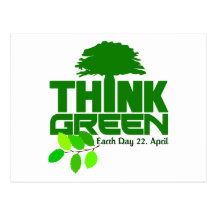 Think Green postcard