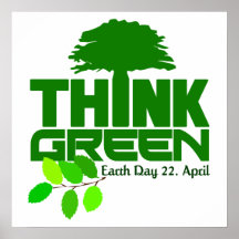 Think Green poster