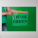 Think Green poster posters