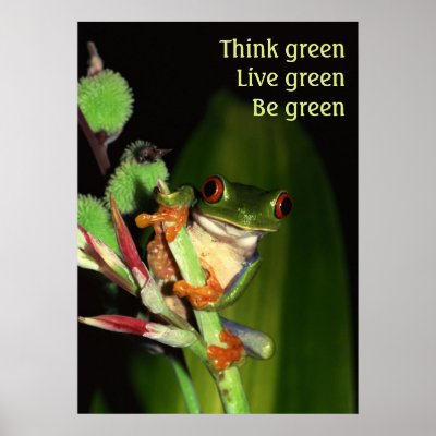 Think Green poster by photoinspiration