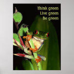 Think Green poster
