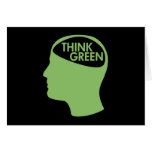 Think Green Recycle dark cards