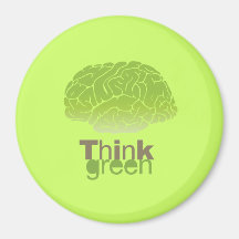 THINK GREEN REFRIGERATOR MAGNETS
