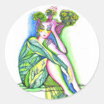 Think Green Round Stickers