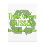 Think Green Russia postcards