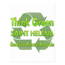 Think Green Saint Helena Postcards