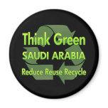 Think Green Saudi Arabia magnets