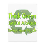 Think Green Saudi Arabia postcards