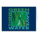 Think Green, Save Water cards