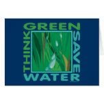 Think Green, Save Water cards