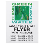Think Green, Save Water flyers