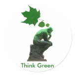 Think Green stickers