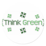 Think Green stickers