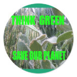 Think Green stickers