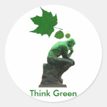 Think Green Sticker