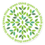 Think Green Stickers