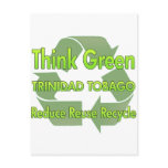 Think Green Trinidad Tobago postcards