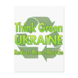 Think Green Ukraine postcards