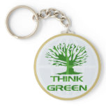 Think Green World keychains