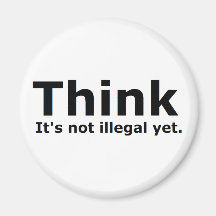 Think it's not illegal yet political gear refrigerator magnets