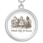 Think Like A Queen Alice White Queen Red Queen Pendants