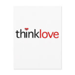 Think Love Post Card