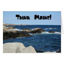 Think Main Greeting Card