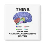 Think Make The Neuronal Connections Happen (Brain) magnets