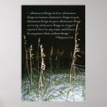Think on these Things Scripture poster - Version B posters