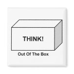 Think out of the Box magnets