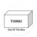 Think out of the Box stickers