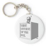 THINK OUTSIDE OF THE BOX Keychain
