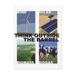 Think Outside the Barrel postcards