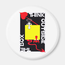 Think Outside the Box Magnets