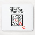 Think Outside the Box - Noughts and Crosses mousepads