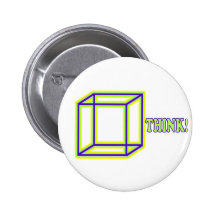 Think Outside the Box! Pinback Buttons