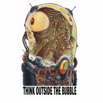 Think outside the bubble acrylic cut out