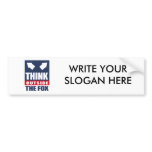 Think outside the fox bumper stickers